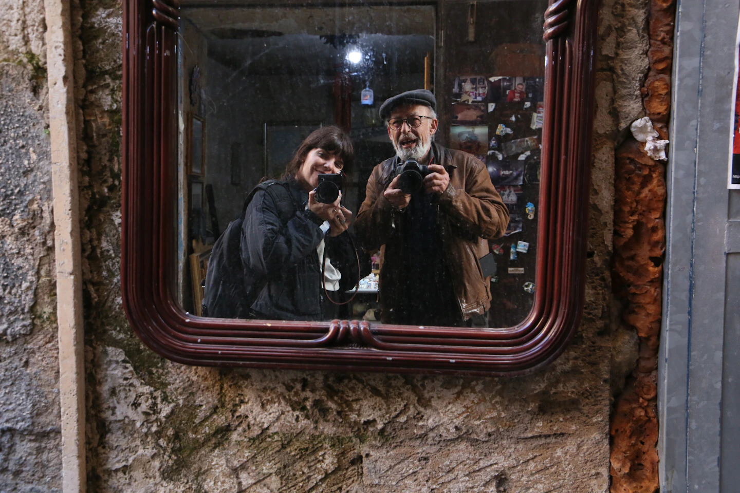 Cris takes to the streets of Puglia with VAWAA artist and master photojournalist Manoocher.
