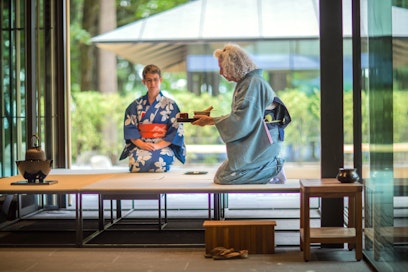 Demonstration of Chado, the Art of Tea at the Portland Japanese Garden. Courtesy of Jonathan Ley.