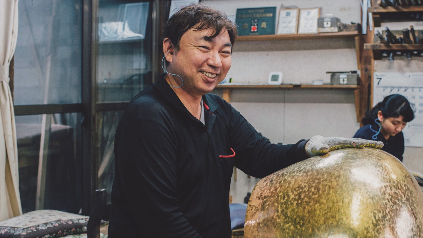 Traditional Brass Bell Crafting with Yoshinori