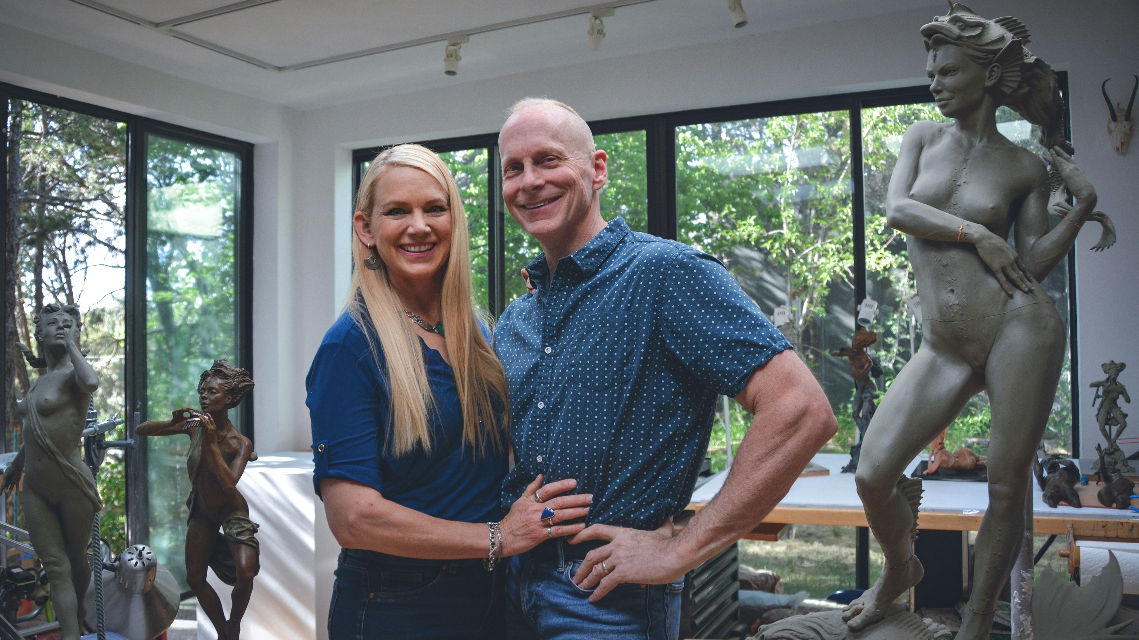 Clay Sculpting with Kristine & Colin