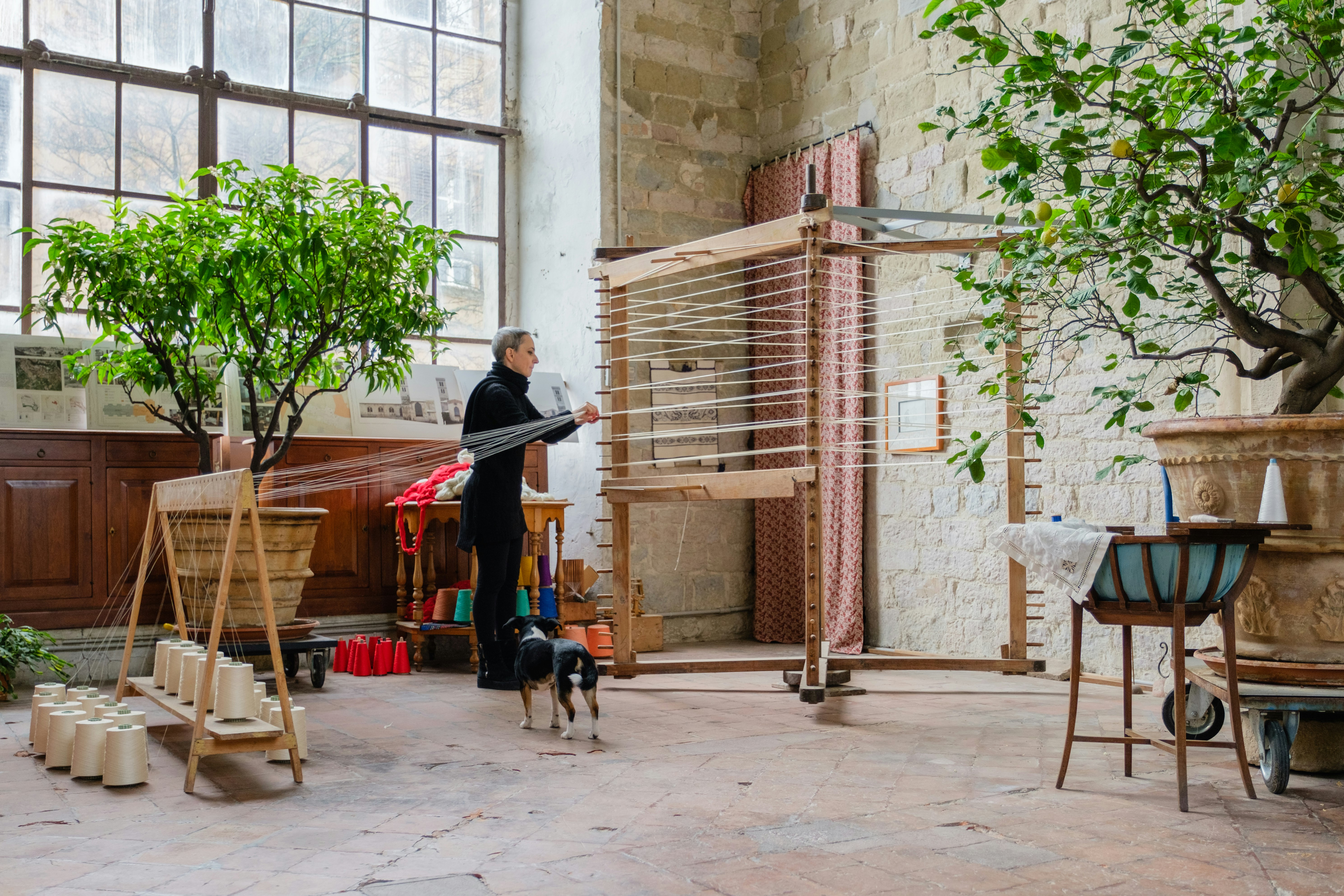 Umbrian Jacquard Weaving with Marta & Sophie