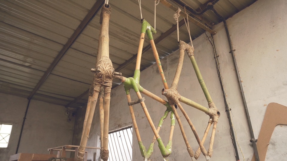 Create a sustainable and durable bike made from Bamboo.