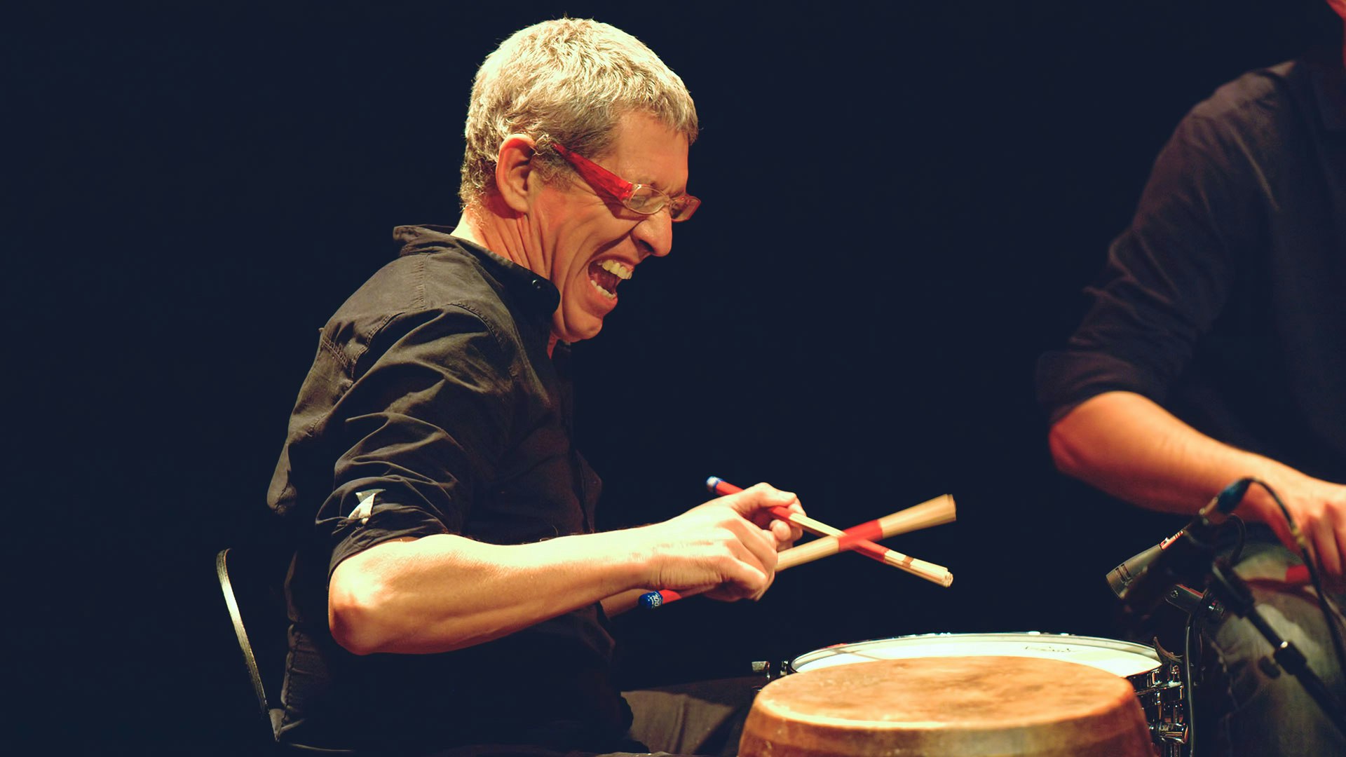 Having a blast on candombe drums