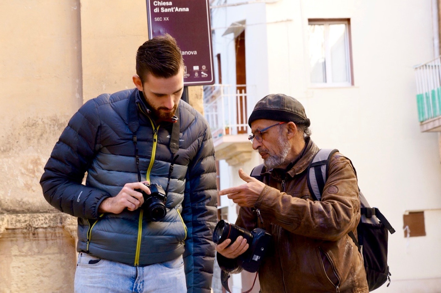 Learning photography and photojournalism from a master in Italy. Courtesy of Geetika Agrawal.