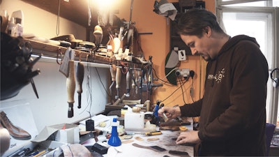 Learn the shoemaking process by making your own with a shoemaker.