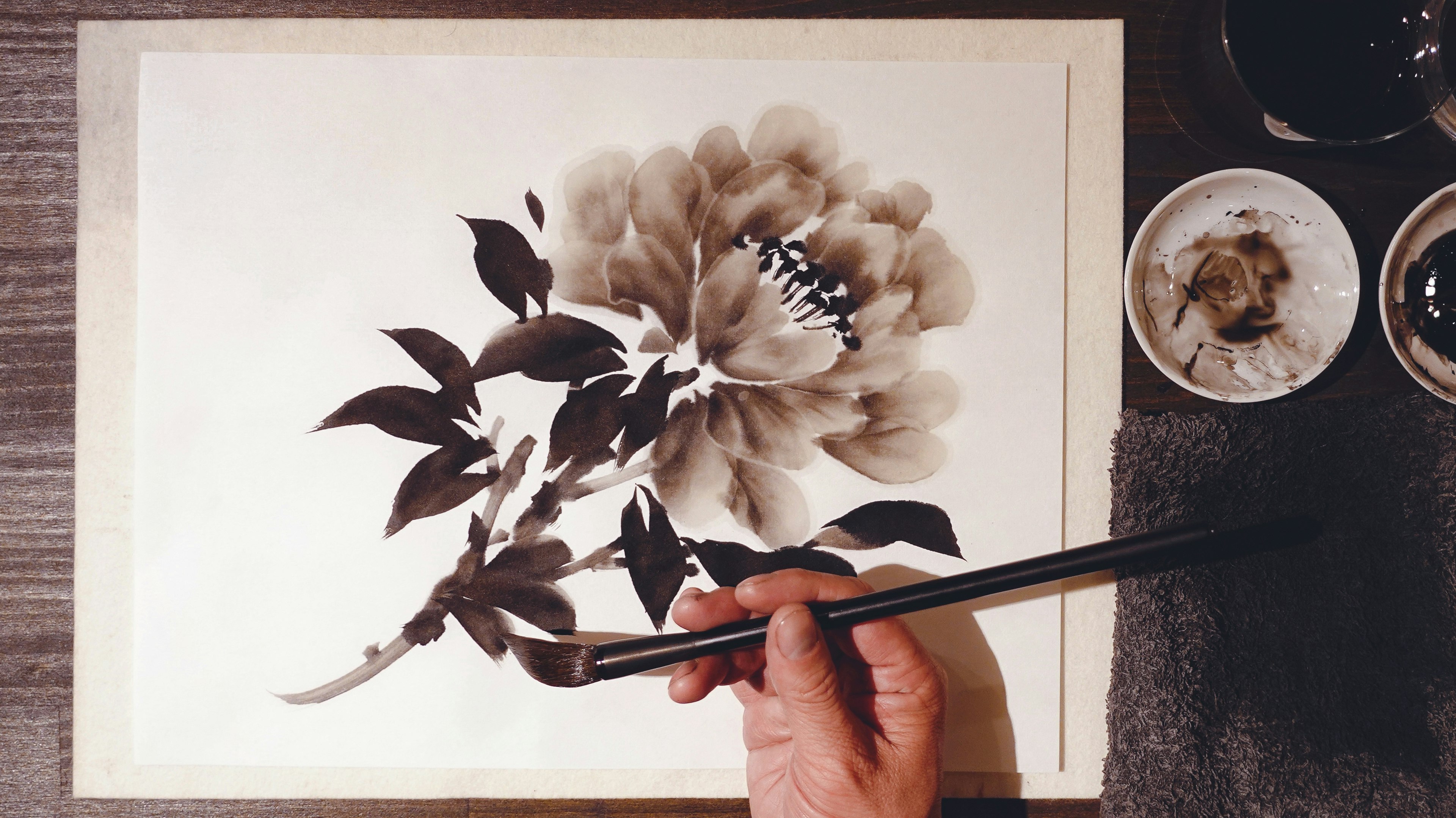 Learn Japanese Ink Painting with Shukou in Japan | VAWAA