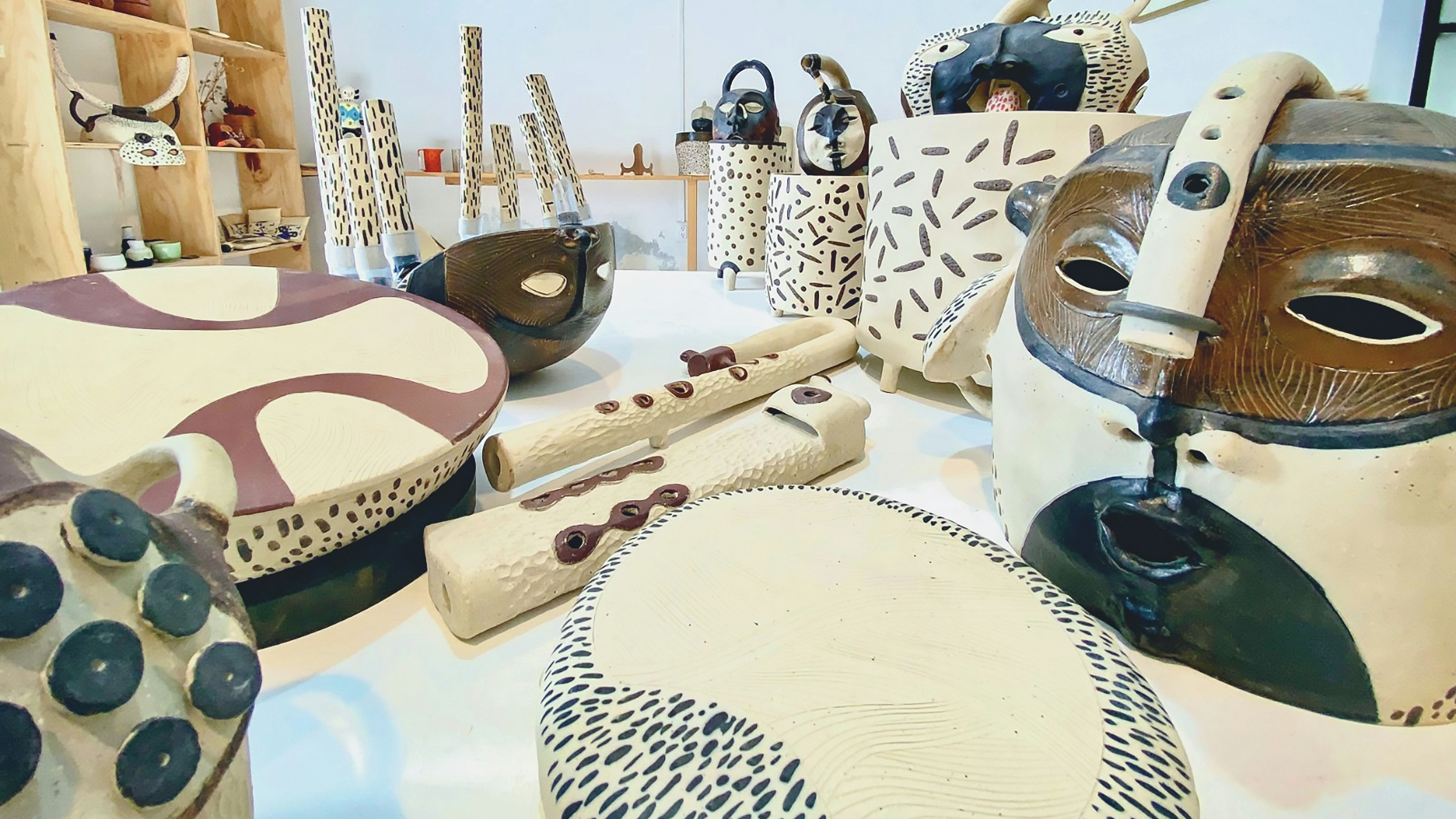 Learn Sound Sculptures in Clay with Natalia & Hernan in