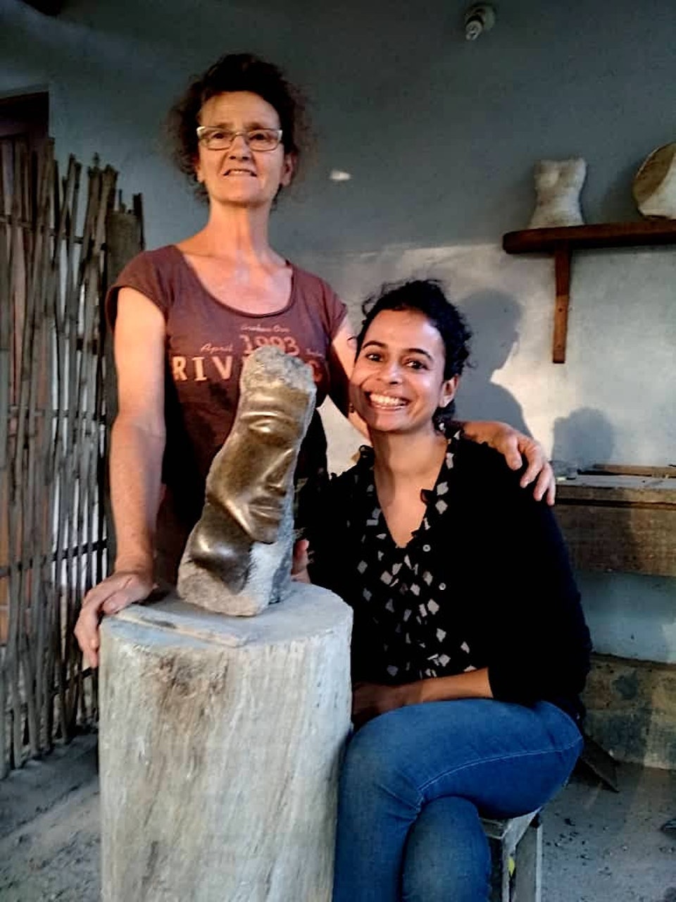 Finished stone sculpture. Courtesy of Sarika.