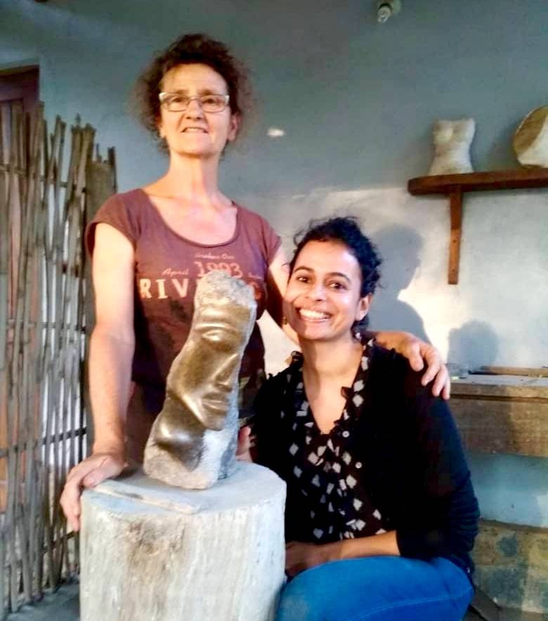 Finished stone sculpture. Courtesy of Sarika.