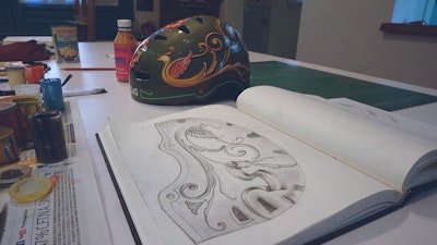 Hand drawn fileteado art and work on lettering, tattoo, graffiti, products or painting.