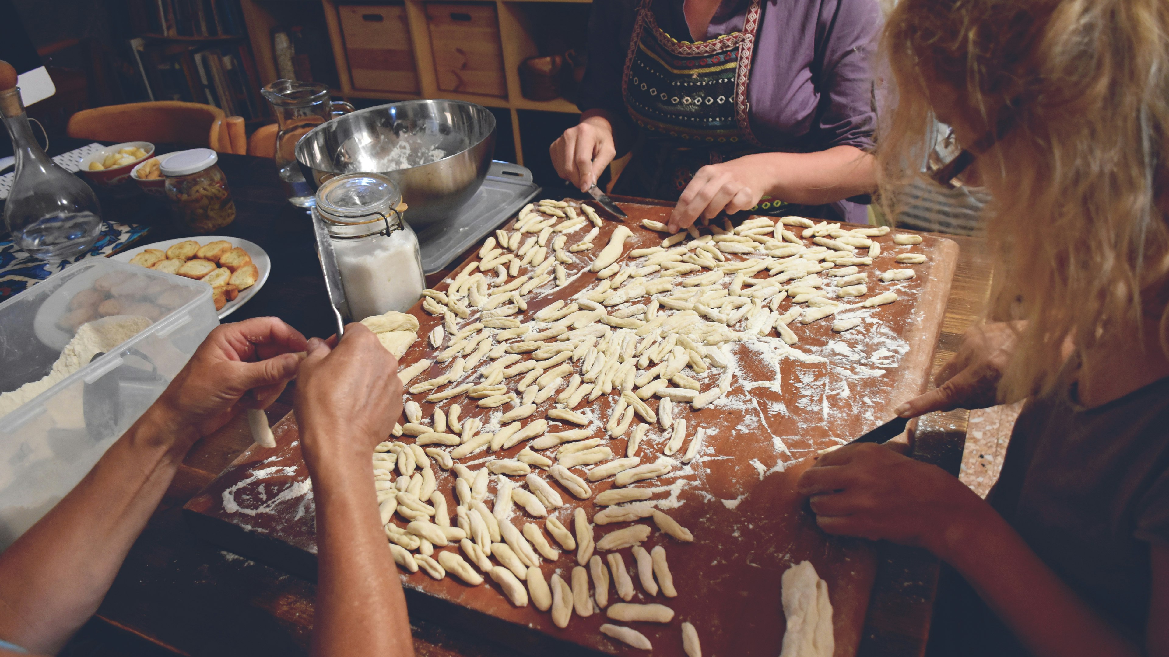 Learn to make home-made pasta.