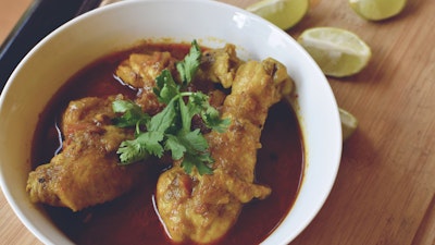 Chicken with coconut curry
