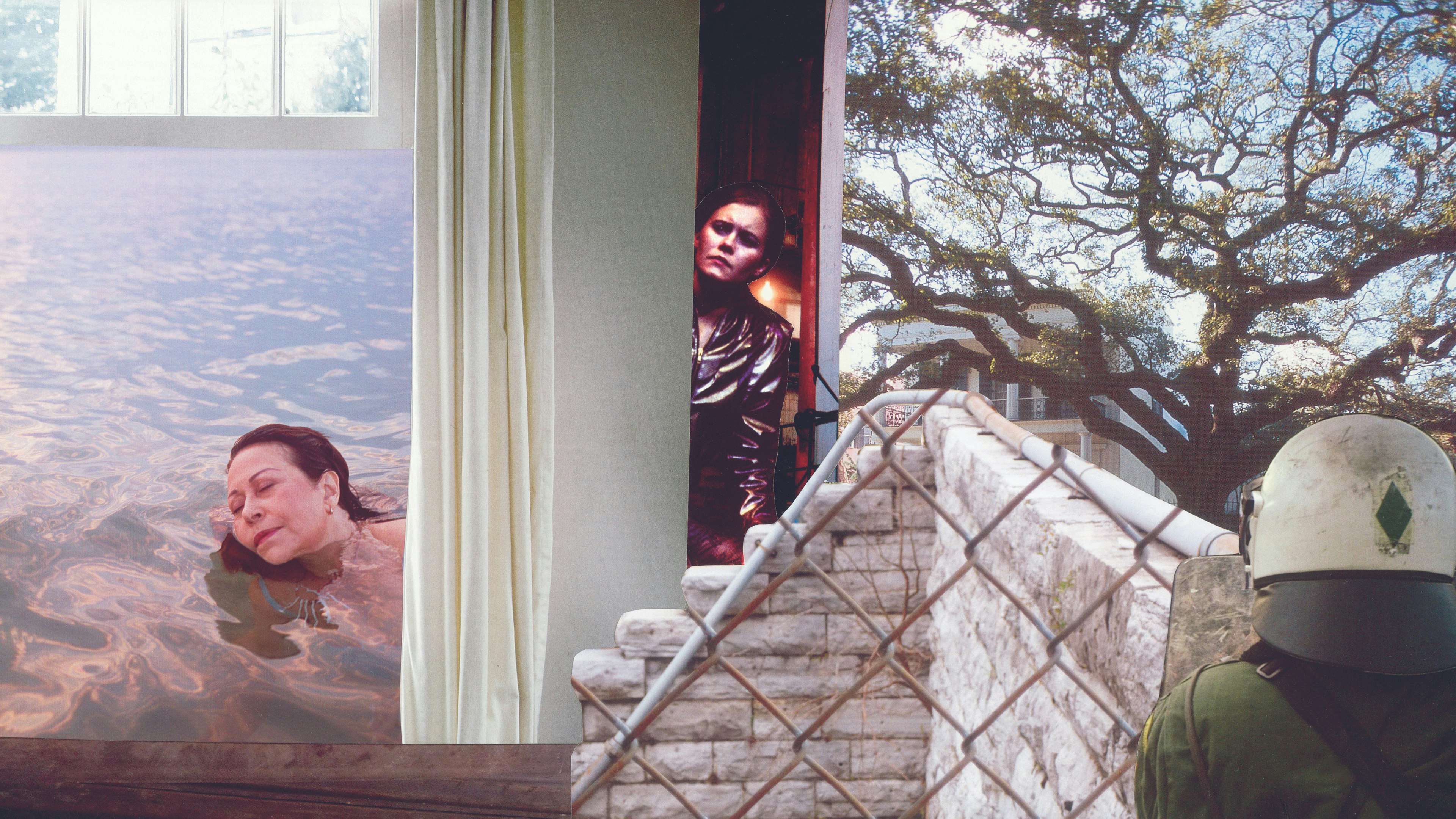 Abstract Collage by Greek Artist Annette via VAWAA - Vacation with an Artist #vawaa #creativevacation #art #artist #travel #collage #inspiration #creativity #learn #DIY #greece