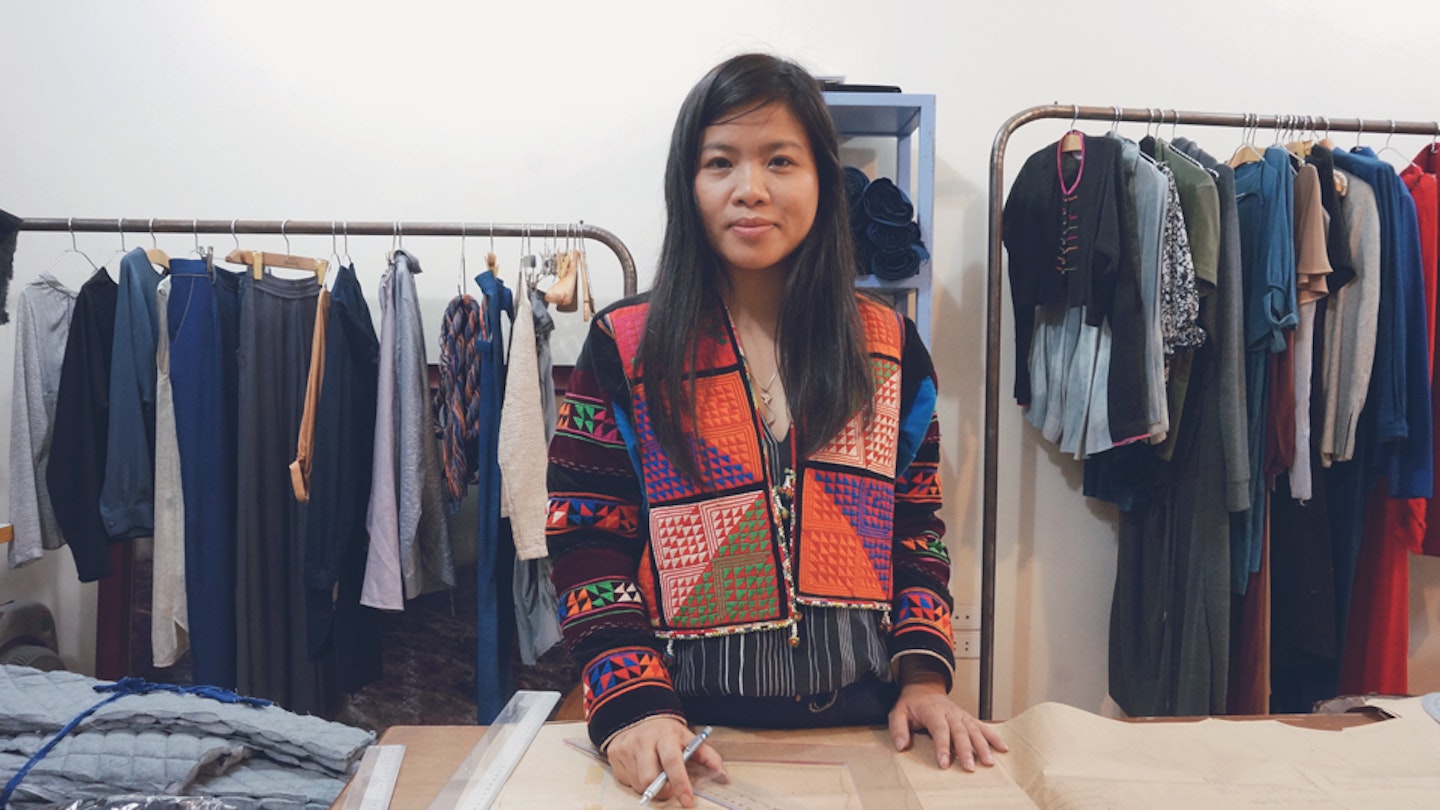 Meet Thao, Vietnam's leading textile  designer. She teaches  traditional Vietnamese techniques for natural dyeing, and beeswax printing with natural dyes made from indigo, yam, and magenta plants.  #creativevacation #vawaa  #travelasia #vietnam #creativity #sustainablefashion #naturalfabricdyeing #naturalfabricdyeingtechniques #slowtravel #naturalfabricdyeingideas #diyfabrics #crafts #howtomake #indigo