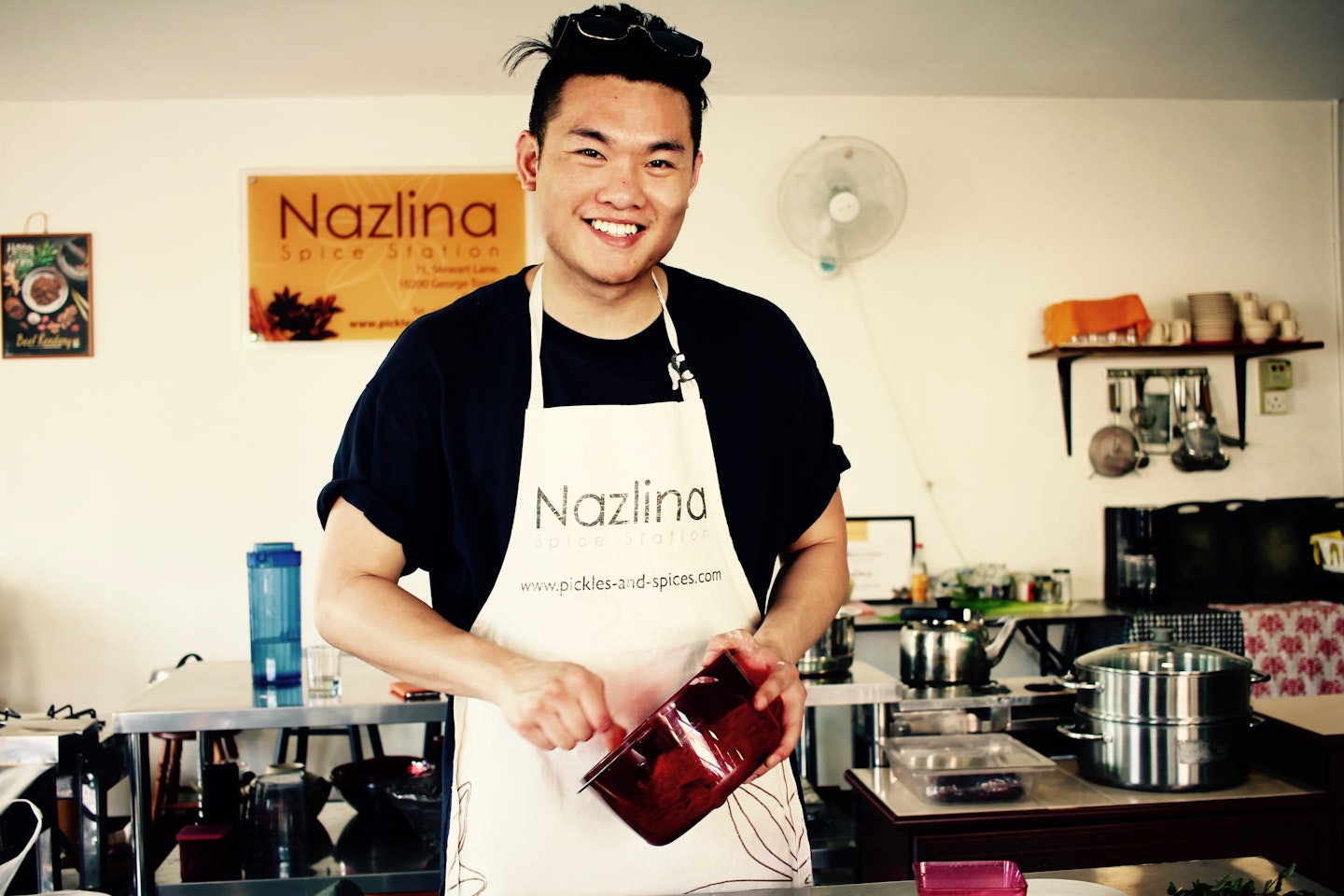 Ethan during his vacation with chef Nazlina in Penang, Malaysia. Courtesy of Ethan Hsu.
