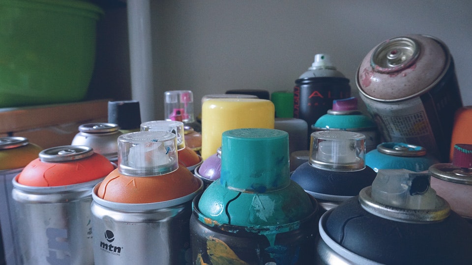 Urban art supplies for wall murals via Vacation with an Artist  #creativevacations #vawaa #streetart #urbanart #buenosaires #slowtravel #wallmurals #creativity #argentina