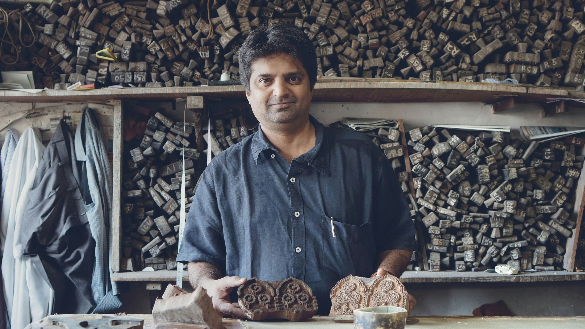 Ajrakh Block Printing with Sarfraz