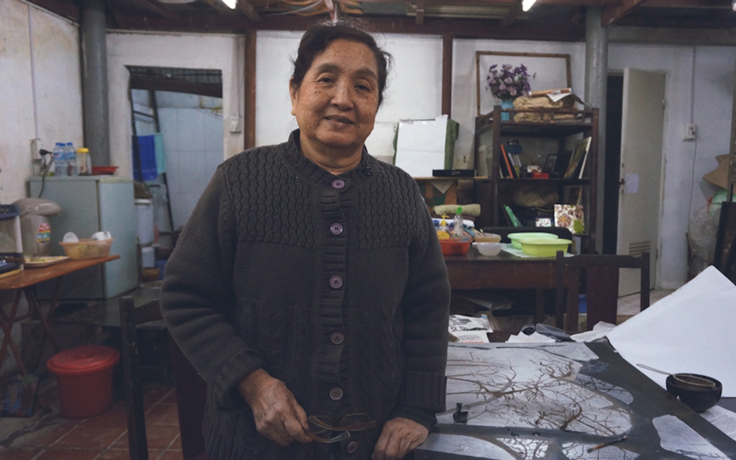 Lacquer Painting with Le