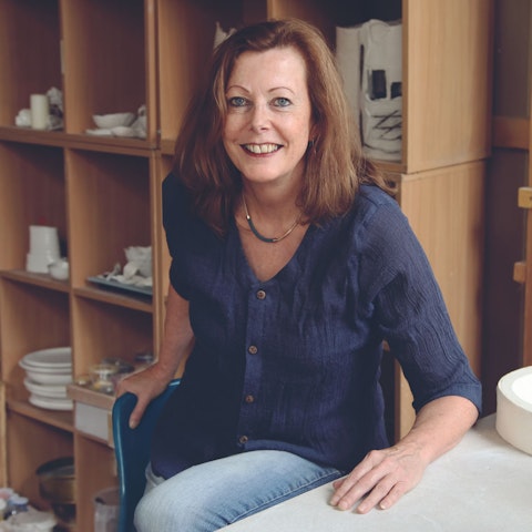 Master ceramicist Sally specializes in porcelain paper clay.