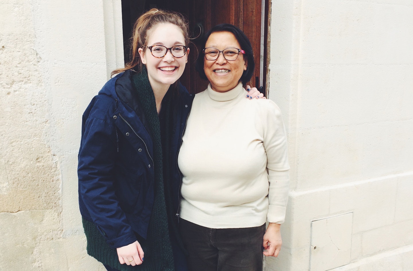 Me with my host mother Nelly in Bordeaux, May 2015. I graduated early from high school to study French at the Alliance Francaise for a semester. Courtesy of Aisling Henihan.