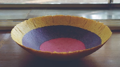 Colorful paper bowl