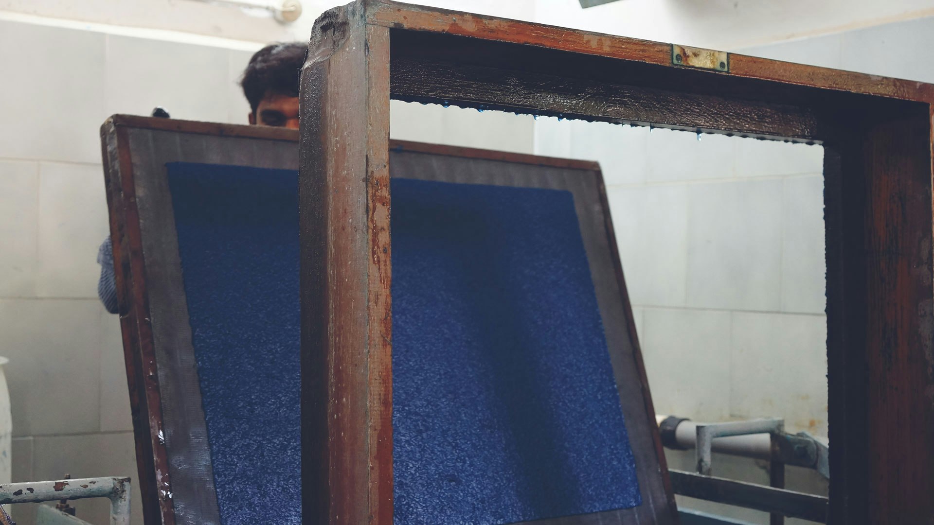 Soaking and dying pulp