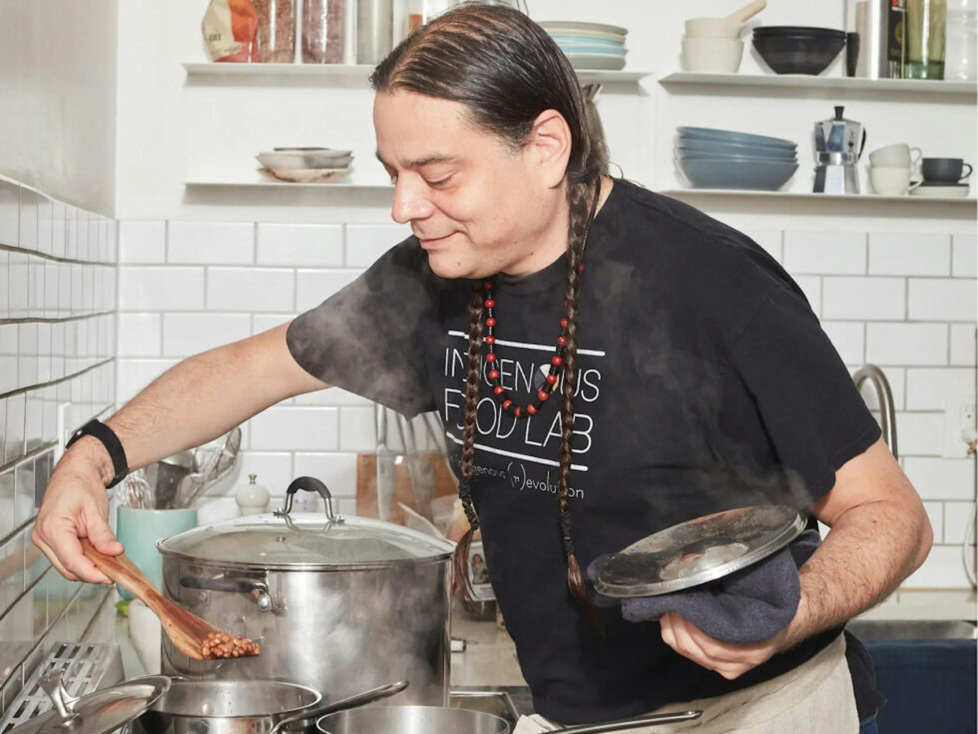 Sean Sherman making indigenous cuisine
