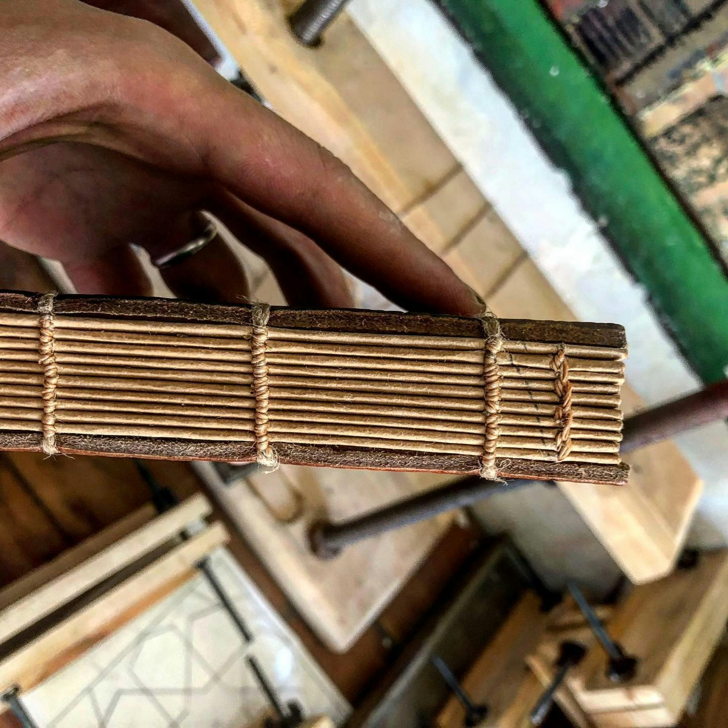 VAWAA Traditional Moroccan Bookbinding The Cord Binding Technique