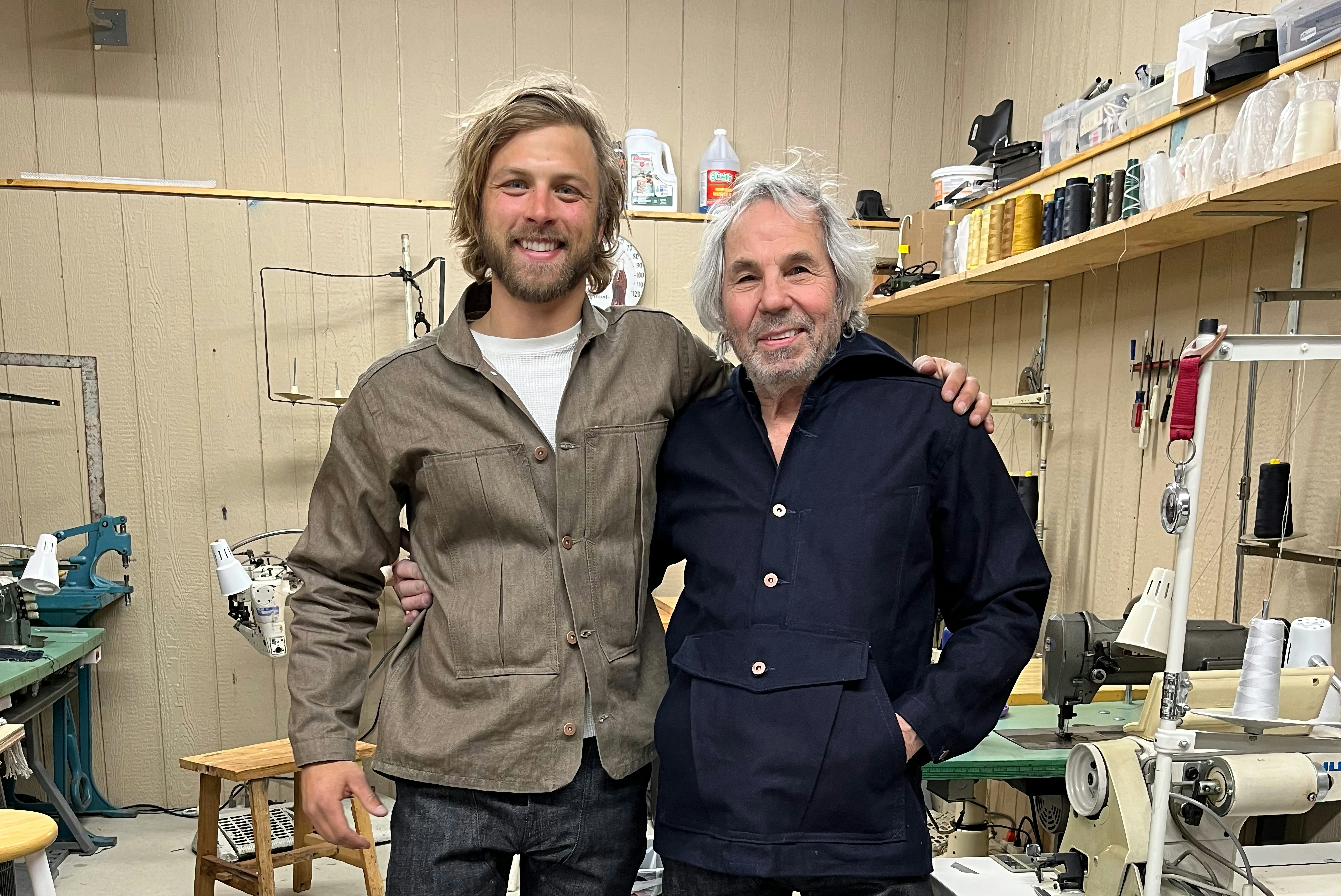 Hayden with Robert Paul, a.k.a  “Jean Weaver” “Jean Genie” "Denim Doctor"