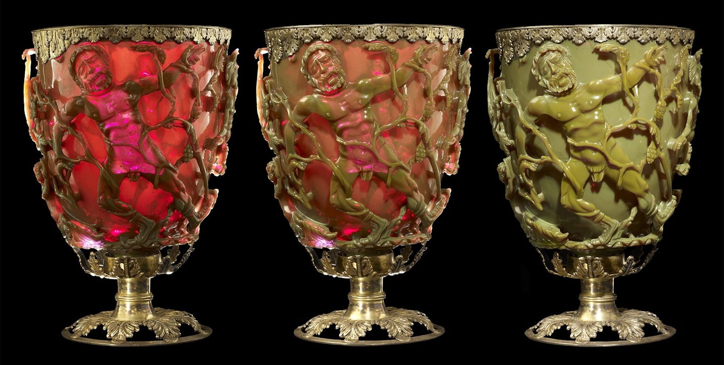 The Lycurgus Cup.  Courtesy of The British Museum