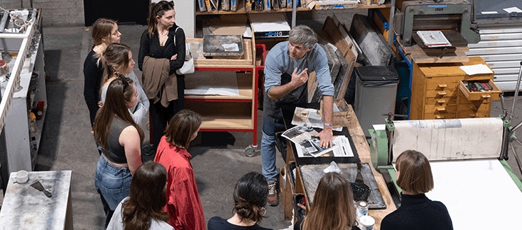 Graphics workshop at Sint Lucas Antwerpen Studio in Belgium