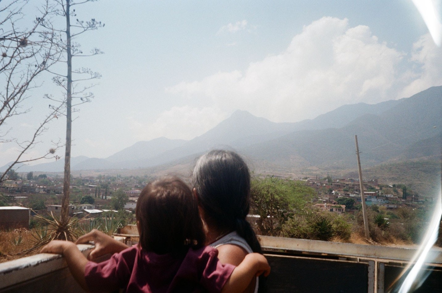 Looking out to the mountains of Oaxaca. Photo by Line Bille's husband, Simon. 